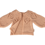 Maileg Knitted Cardigan Light Rose Size 3 Bunny detail