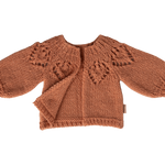 Maileg Knitted Cardigan Vintage Rose Size 3 Bunny detail