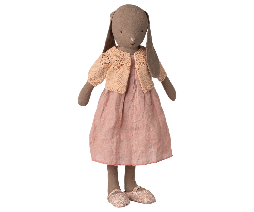 Maileg Knitted Cardigan Light Rose Size 4 Bunny