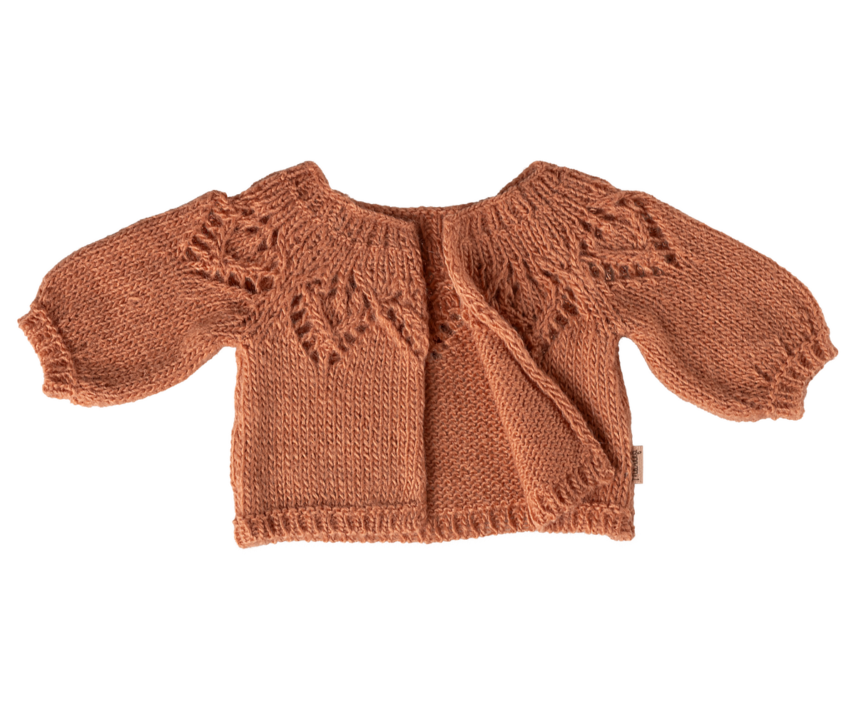 Maileg Knitted Cardigan Vintage Rose Size 4 Bunny