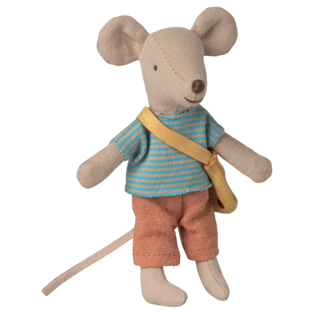 Maileg Little Brother Mouse with Bag