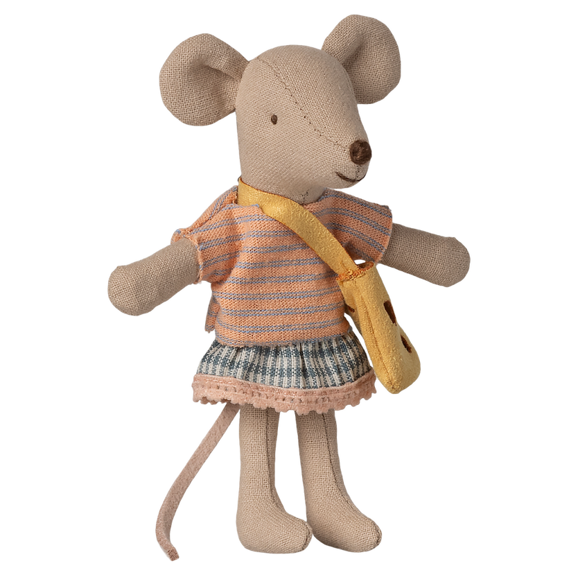 Maileg Little Sister Mouse with Bag