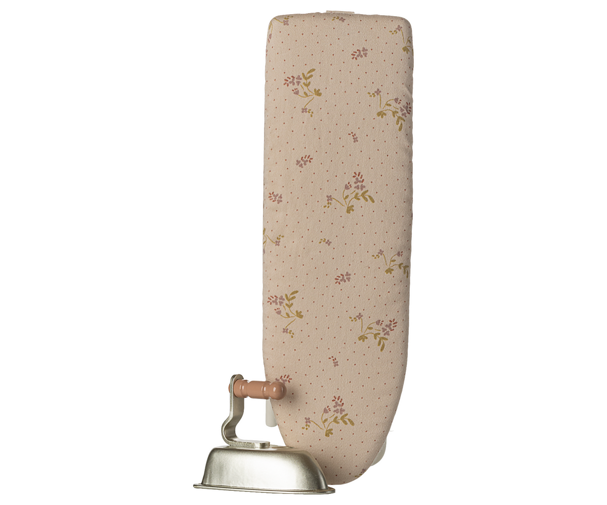 Miniature Iron and Ironing Board Off White