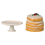 Maileg Party Cake with Cake Stand Mouse