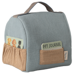 Maileg Pet Carrier Dusty Blue detail