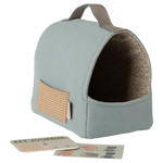 Maileg Pet Carrier Dusty Blue