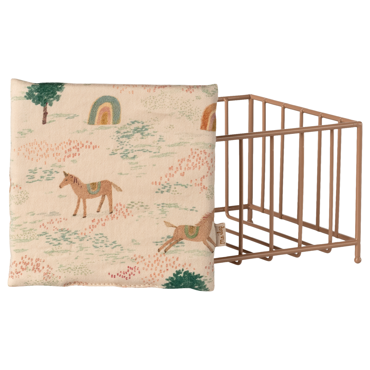 Maileg Playpen Micro Dark Powder quilt