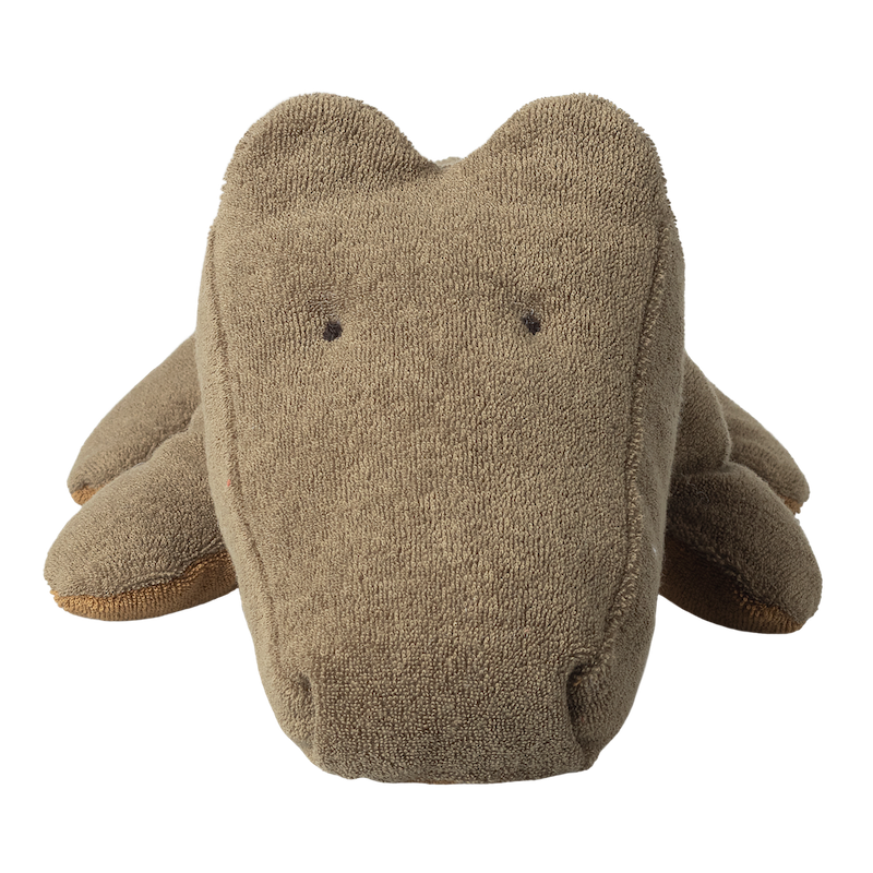 Maileg Safari Friends Medium Crocodile Olive Green detail