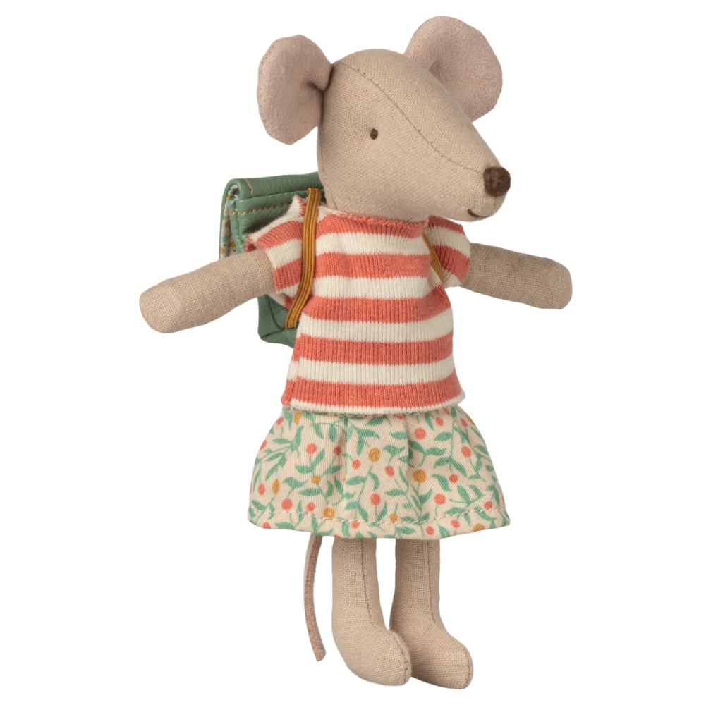 Maileg Tricycle Mouse Big Sister Green