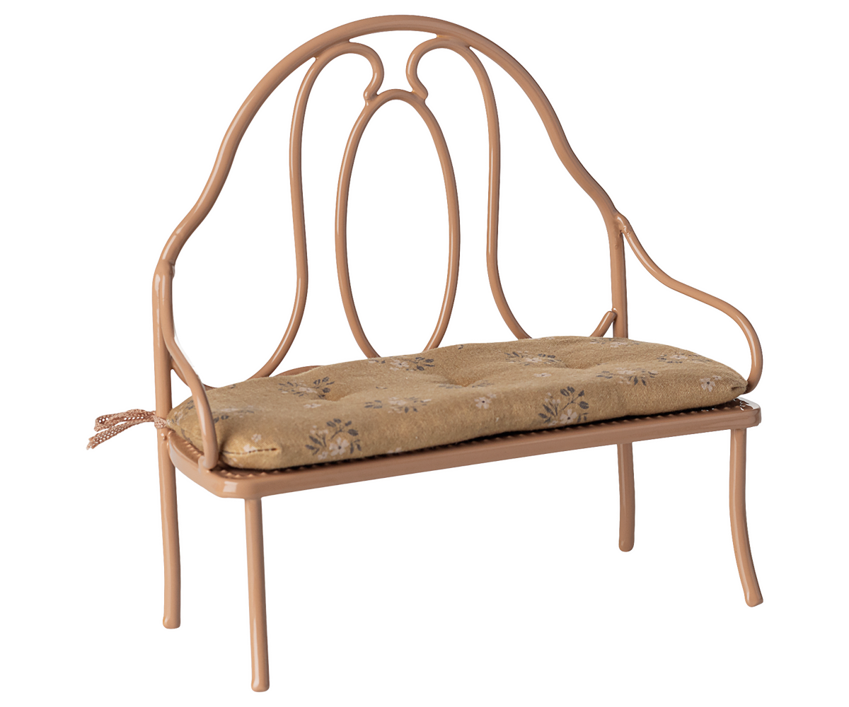 Maileg Vintage Bench, Mini - Dark Powder