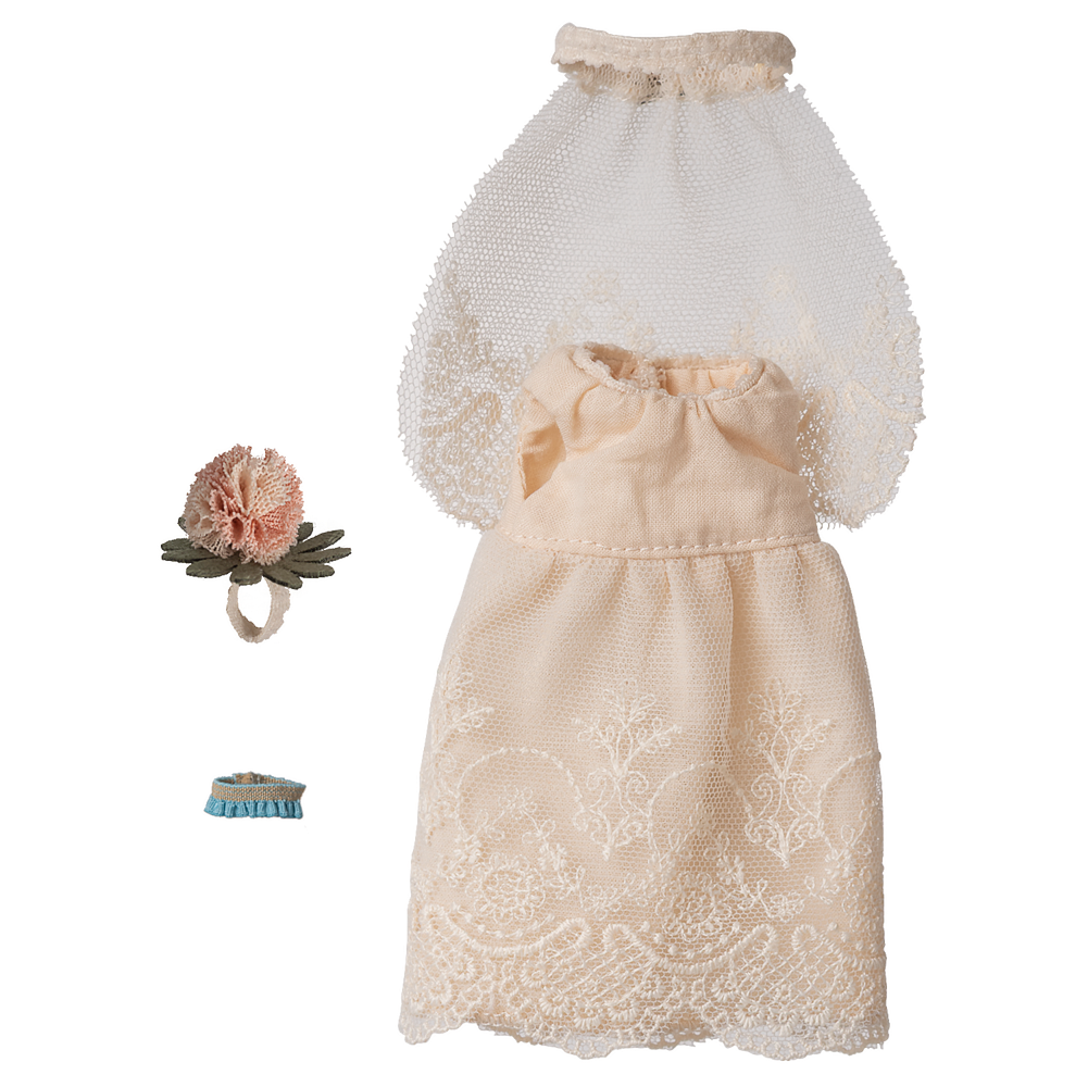 Maileg Wedding Dress Mum Mouse