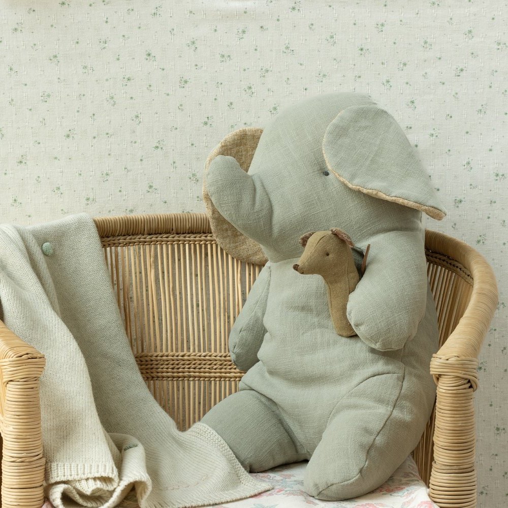 Maileg Lullaby Friends, Mouse Rattle - Light Umber