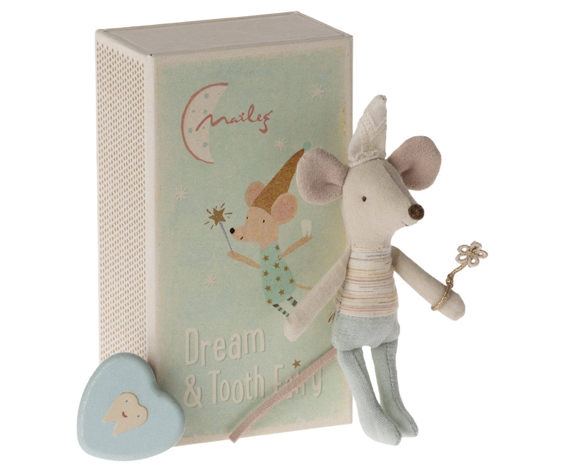 Maileg Tooth Fairy Mouse, Little Brother in Matchbox