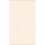 Beige rug with subtle pattern on a white background