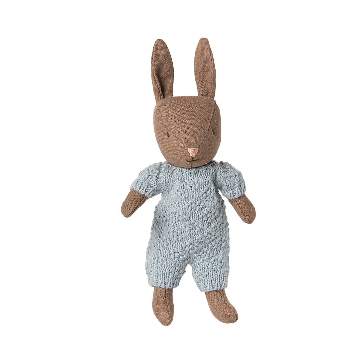 Bunny, Micro - Brown & Blue Knitted Suit
