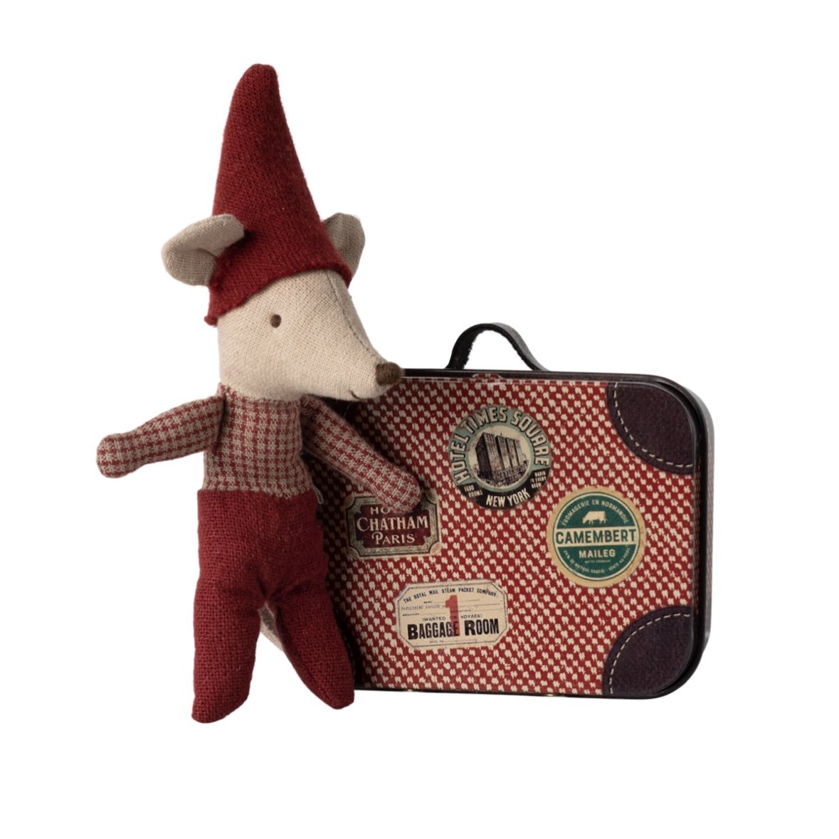 Maileg Christmas Mouse, Baby in Suitcase