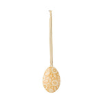 Maileg Easter Egg Ornament, Flowers - Yellow