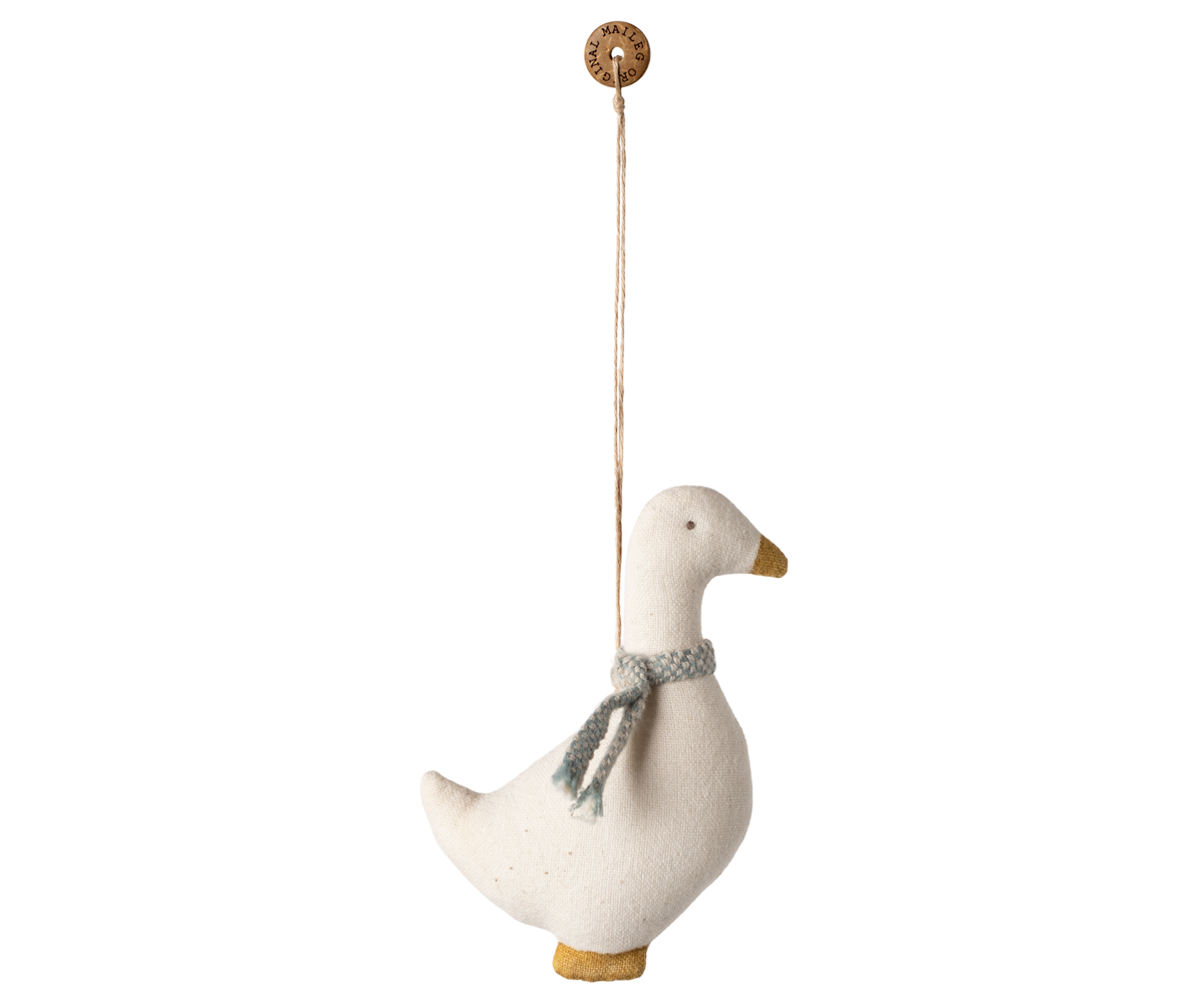 Maileg Fabric Ornament Goose Blue