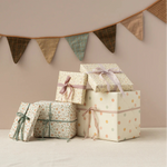 Maileg Gift Wrap Merle Gift boxes with decorative ribbons