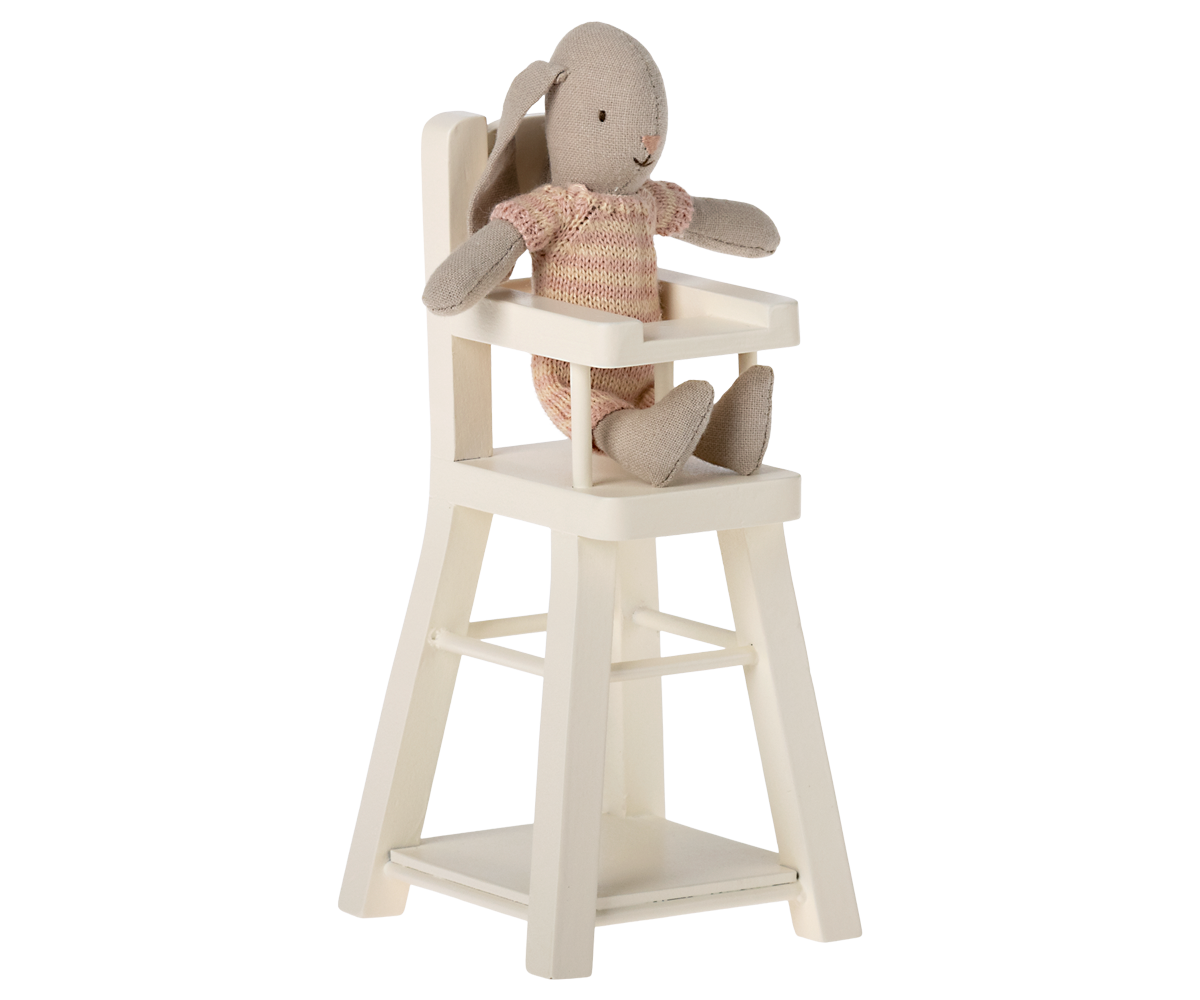 Maileg High Chair, Micro - White