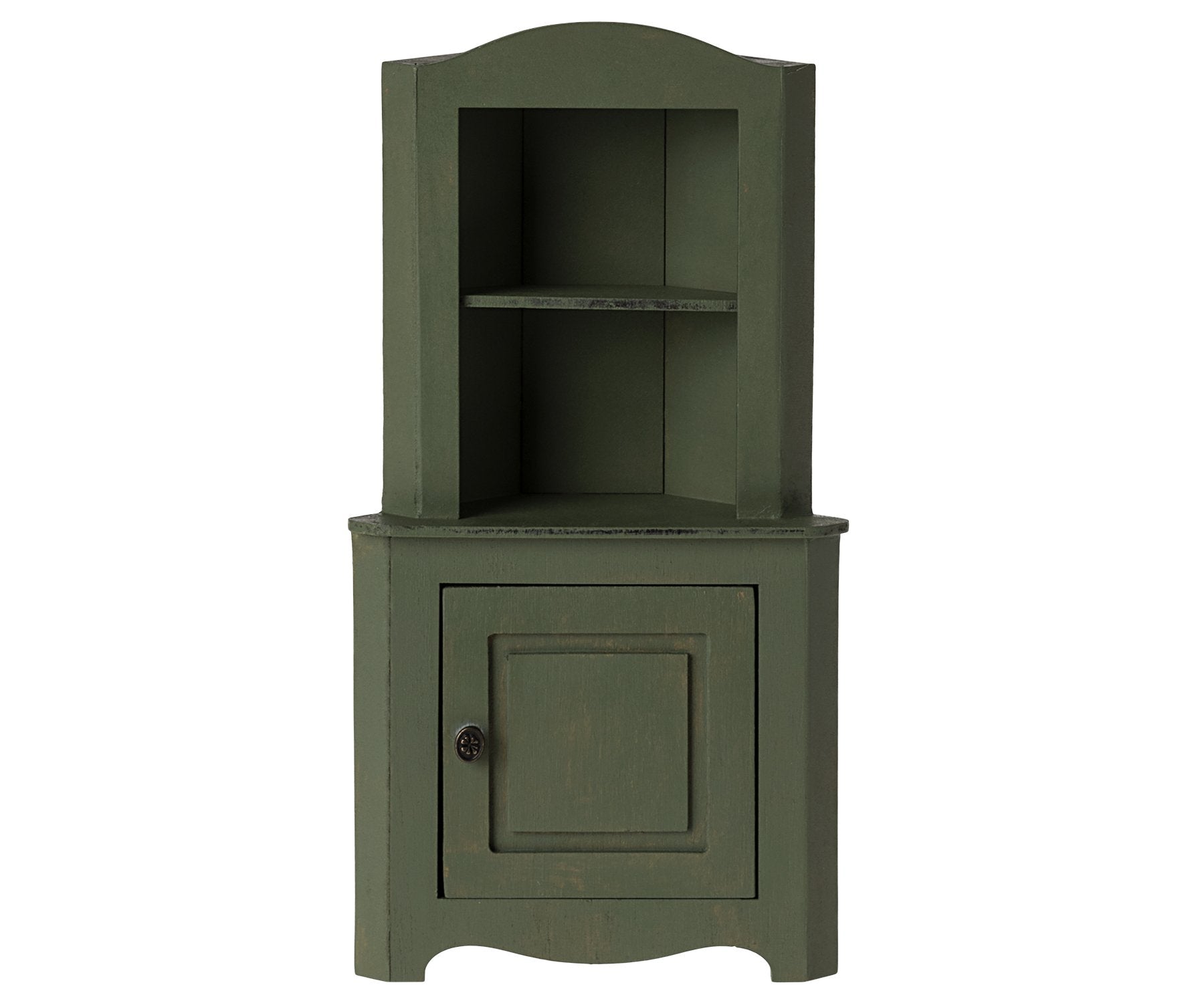 Maileg Miniature Corner Cabinet - Dark Green