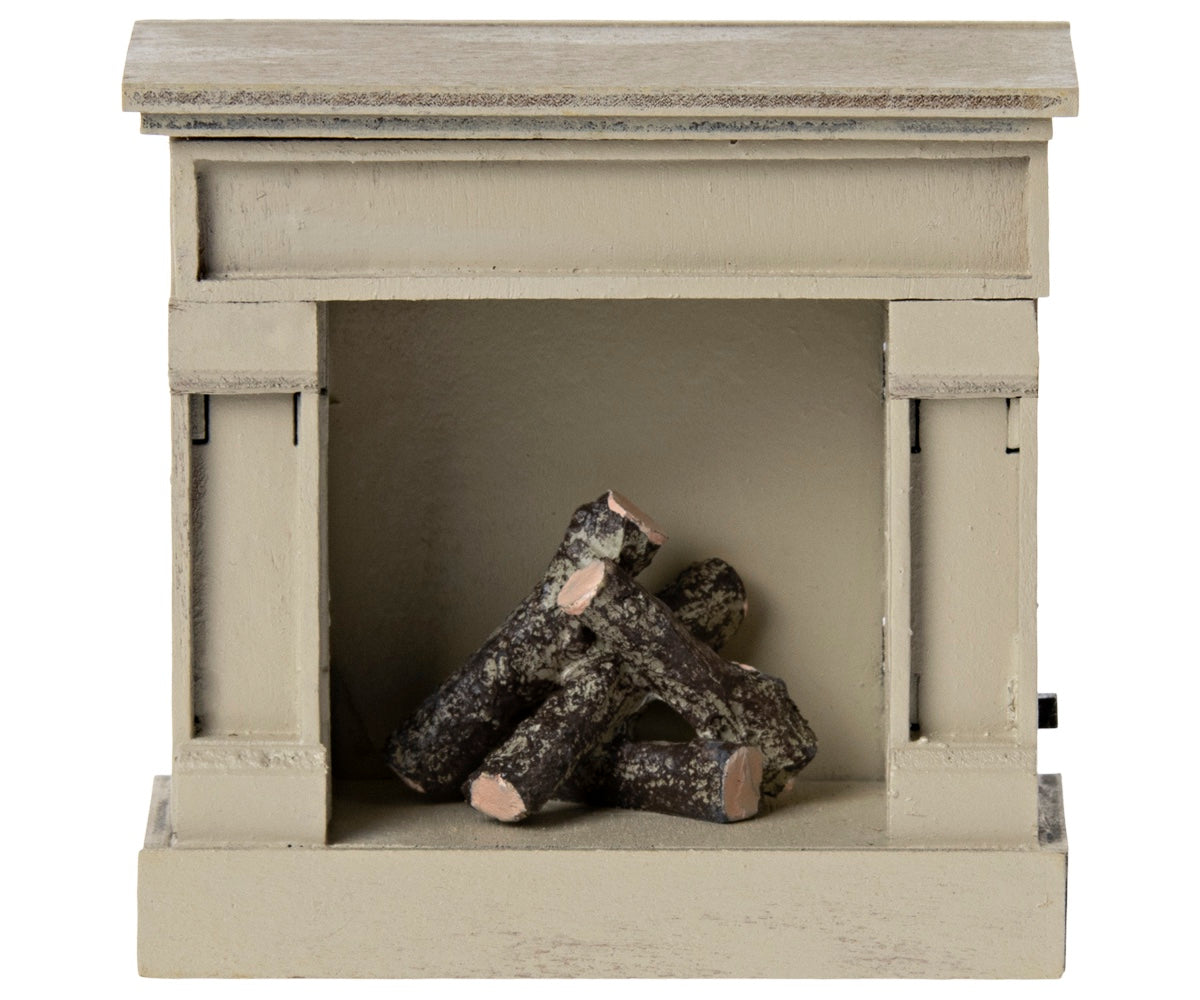 Maileg Mouse Fireplace - Off White