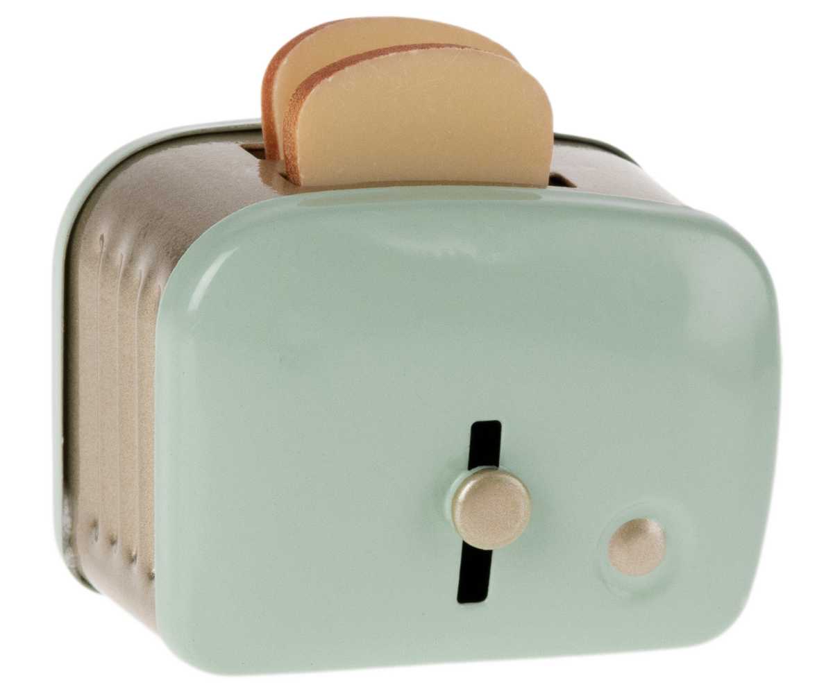 Maileg Miniature Toaster with Bread - Mint