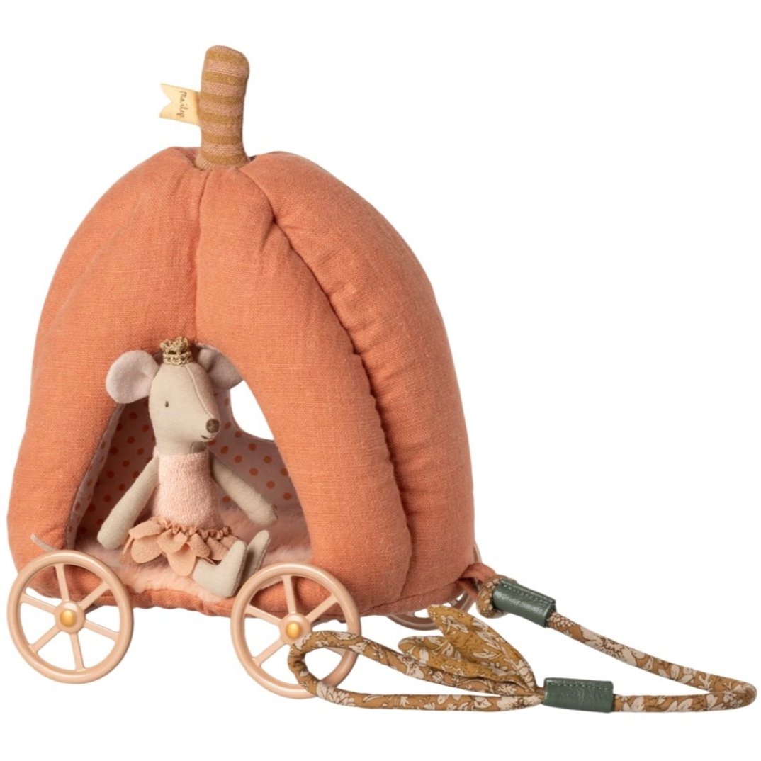 Maileg Pumpkin Carriage, Mouse