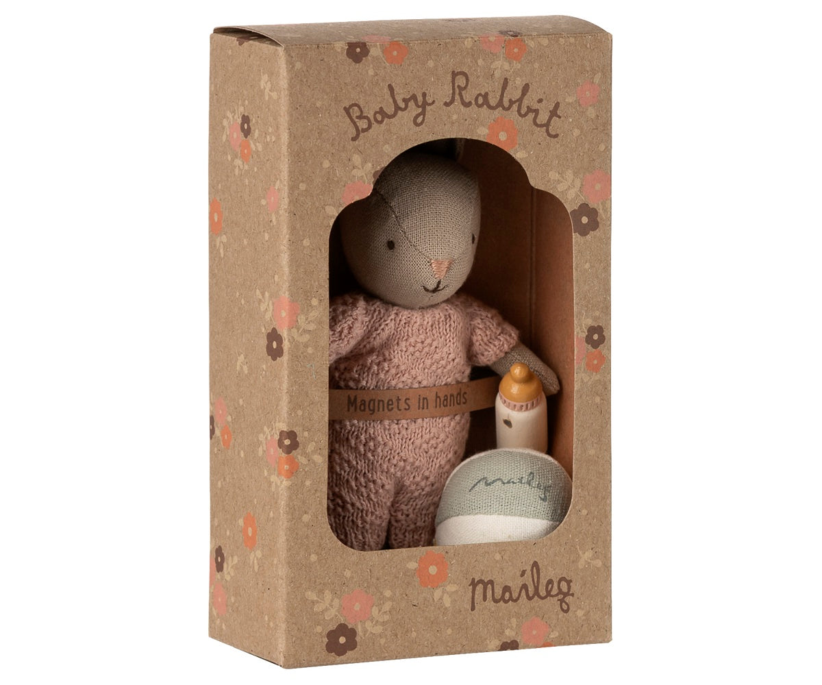 Maileg Rabbit Set Micro Sand and Rose