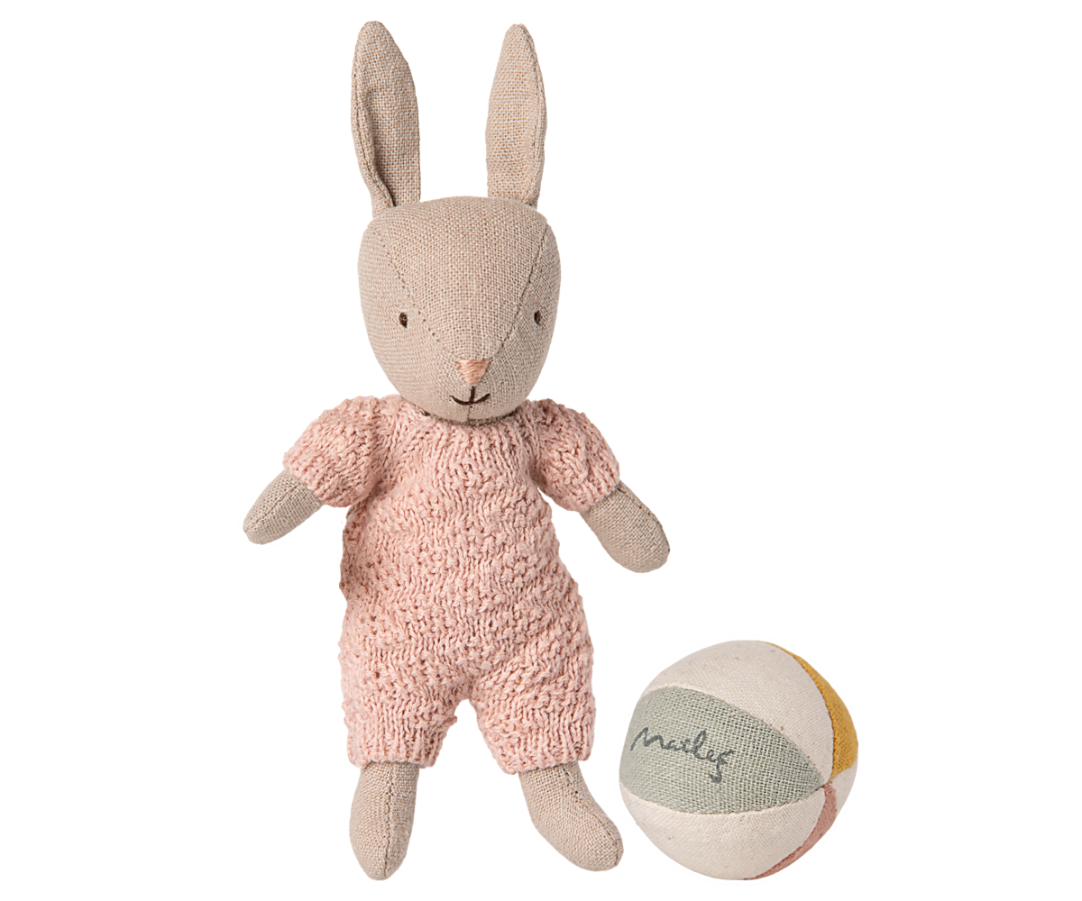 Maileg Rabbit Set Micro Sand and Rose