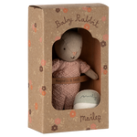 Maileg Rabbit Set Micro Sand and Rose in box