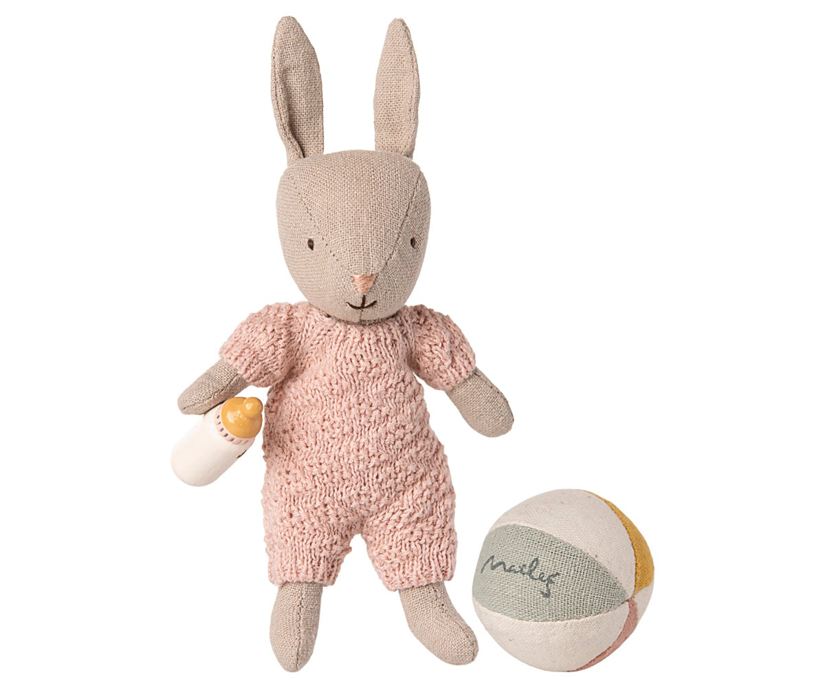 Maileg Rabbit Set Micro Sand and Rose
