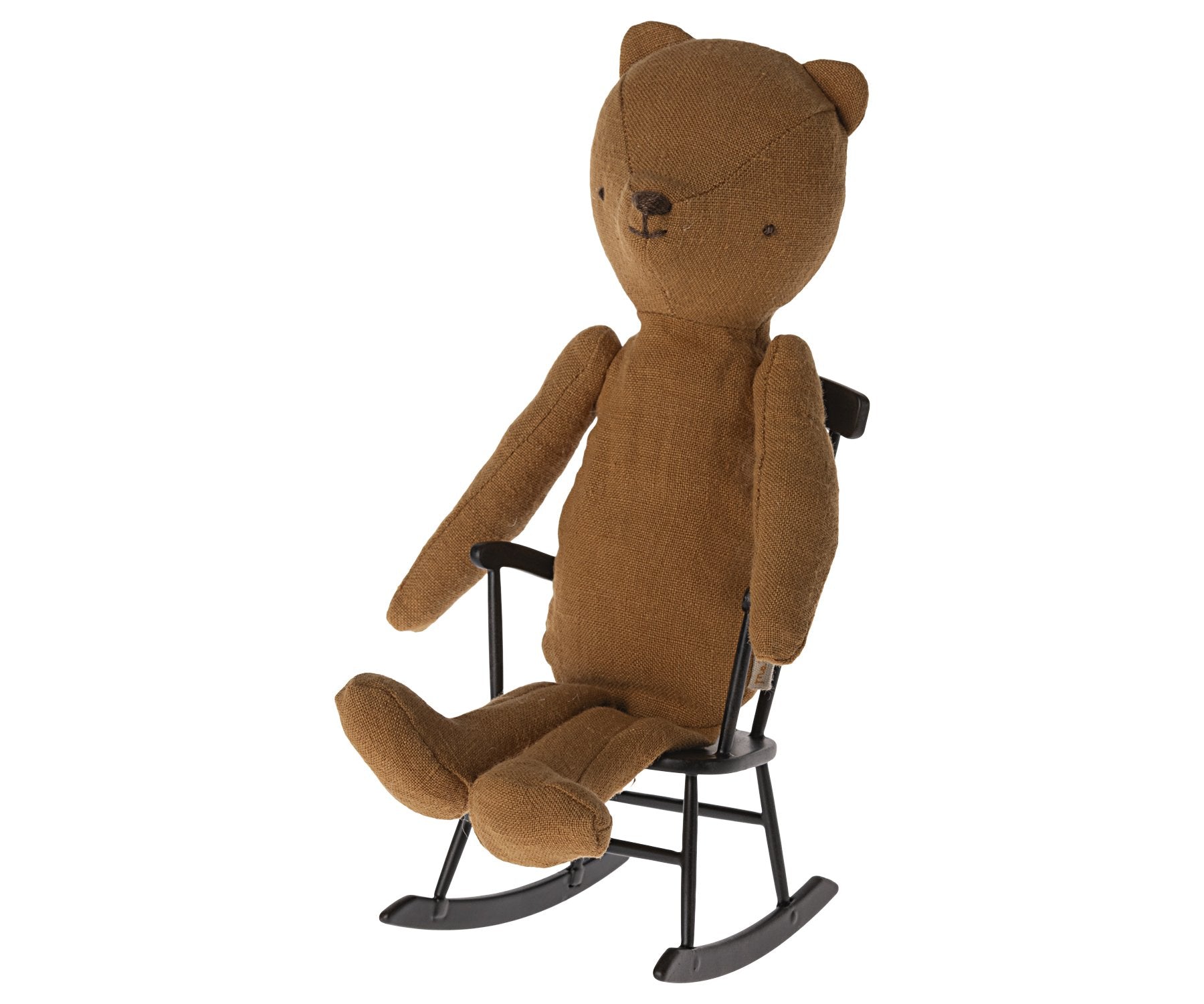 Maileg Rocking Chair, Mini - Anthracite