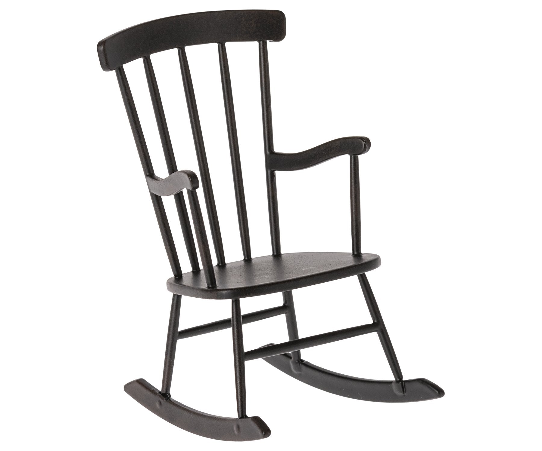 Maileg Rocking Chair, Mini - Anthracite