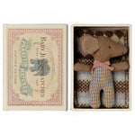 Maileg Sleepy Wakey Baby Mouse in Matchbox - Rose