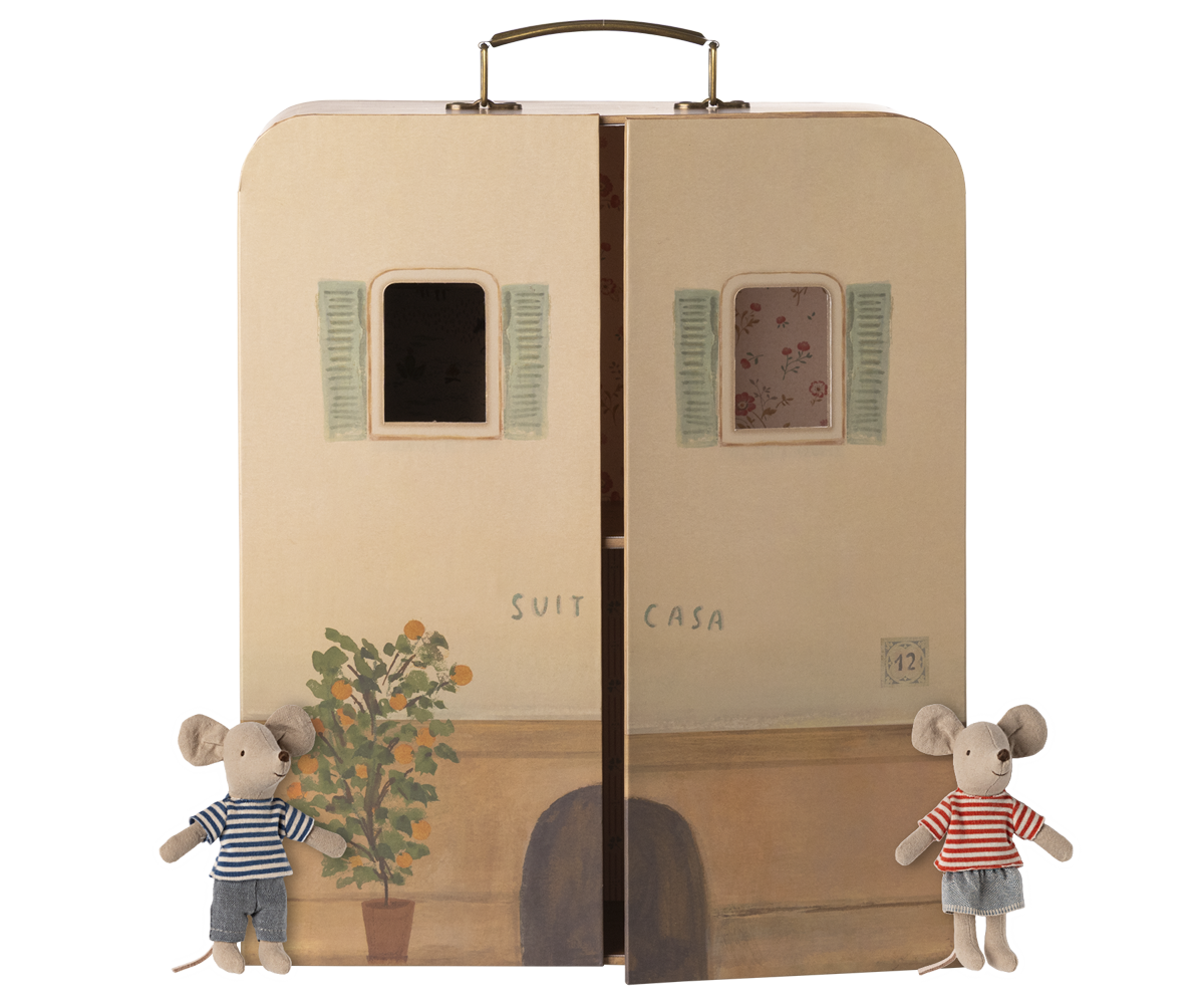 Maileg SuitCasa Little Sister and Brother Mouse