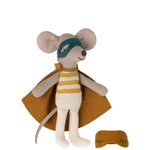 Maileg Super Hero Mouse, Little Brother in Matchbox