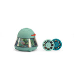 Moulin Roty children's educational toy set with projector and three cylindrical sets of images