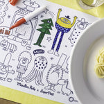 Moulin Roty Mini Silicone Colouring Mat and 4 Pens Les Schmouks