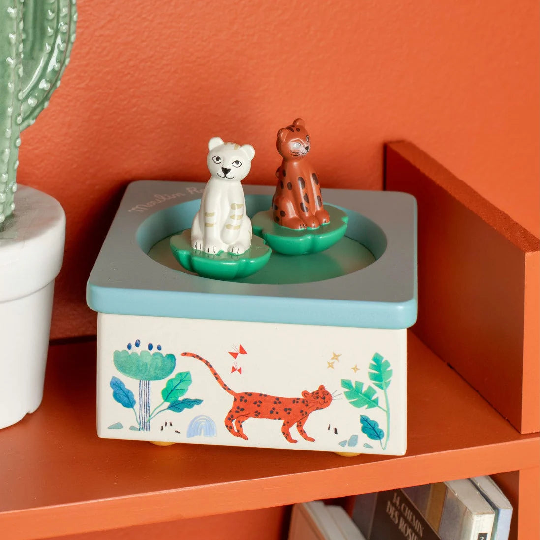 Moulin Roty Musical Box La Forêt Mawa on shelf