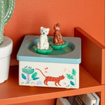 Moulin Roty Musical Box La Forêt Mawa on shelf