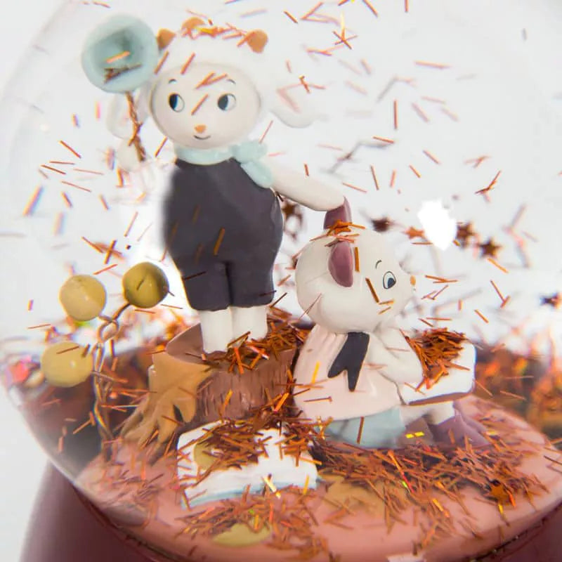 Moulin Roty Musical Snow Globe Après la Pluie detail