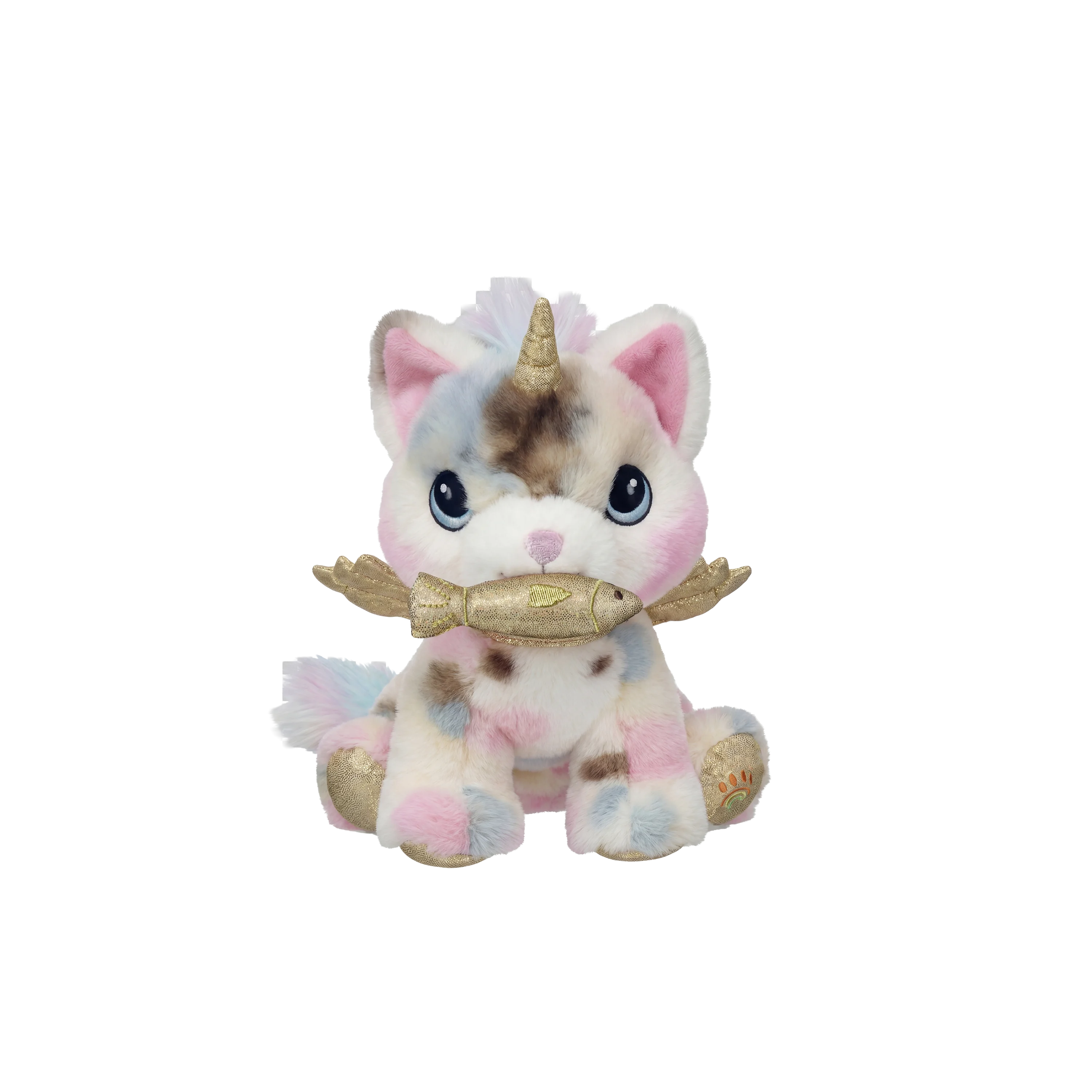 Olli Ella Dinkum Caticorn Tinx fish in mouth
