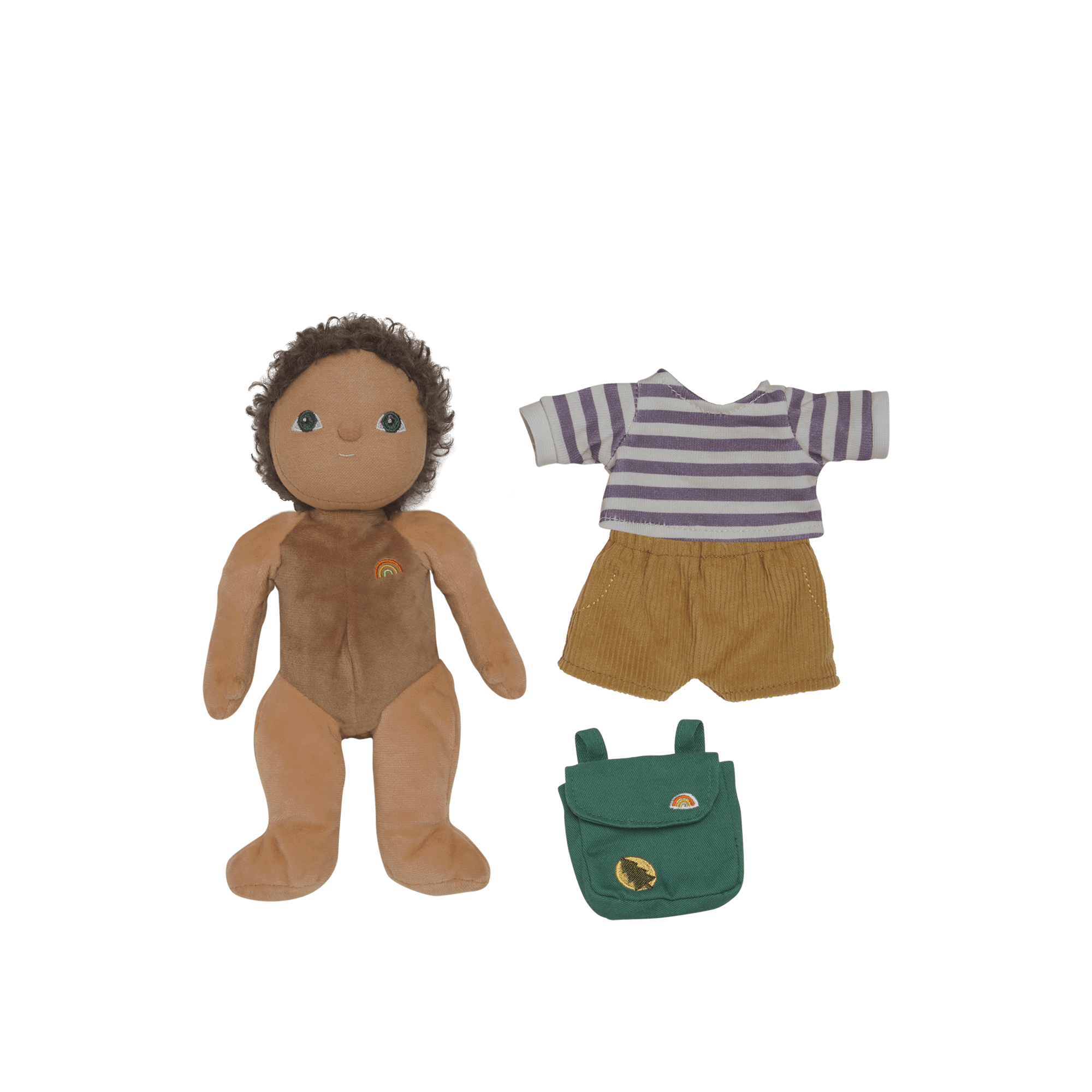 Olli Ella Dress Me Dinky Finn Fernwood mustard clothes