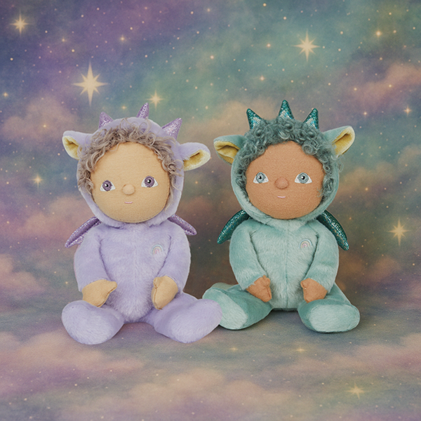 Olli Ella Dinky Dinkum Doll Dante Dragon with friend