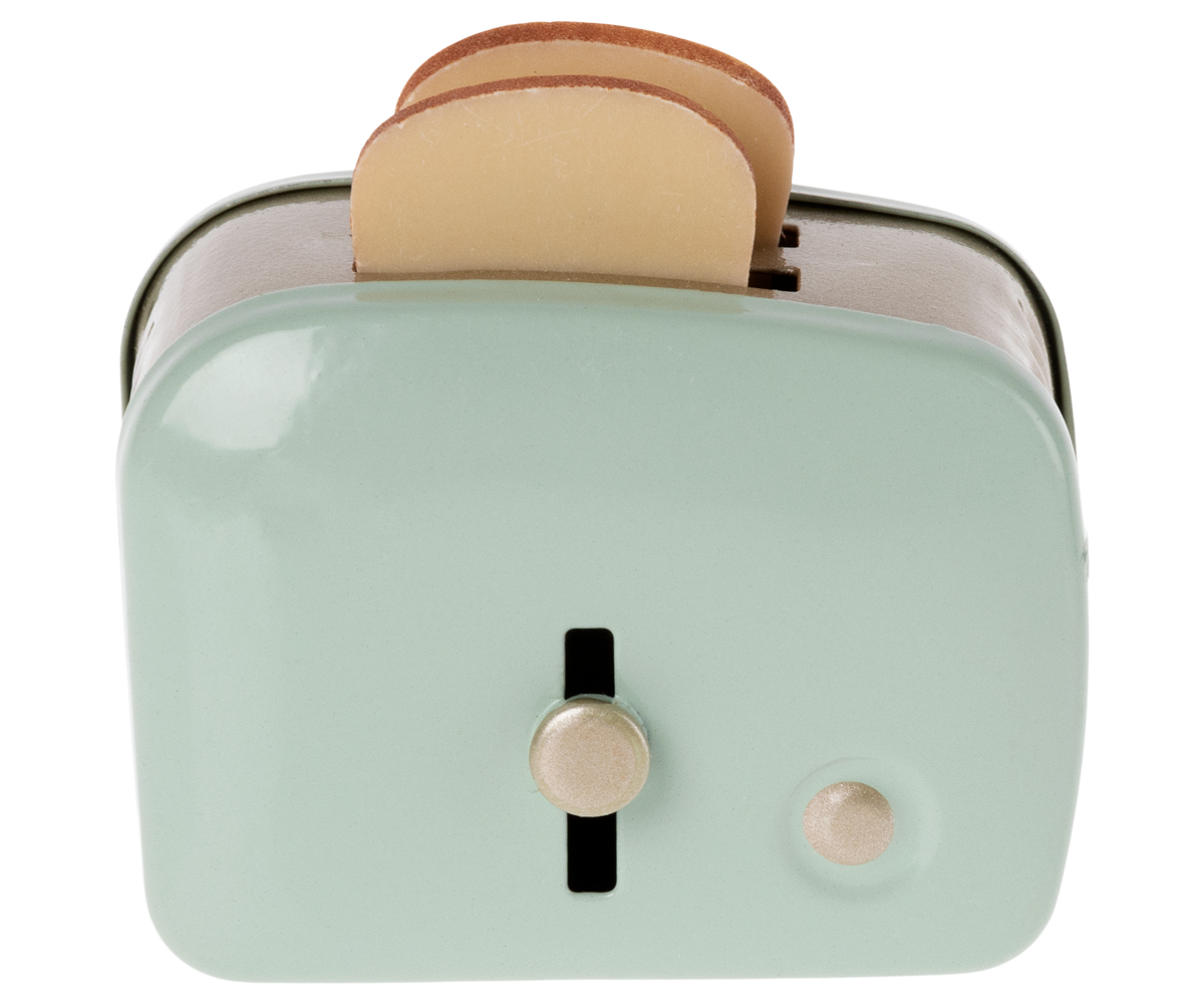 Maileg Miniature Toaster with Bread - Mint