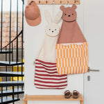 Toto Bear bag with Bunny bag on hooks