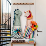 Toto Dino Bag with Unicorn bag on hooks