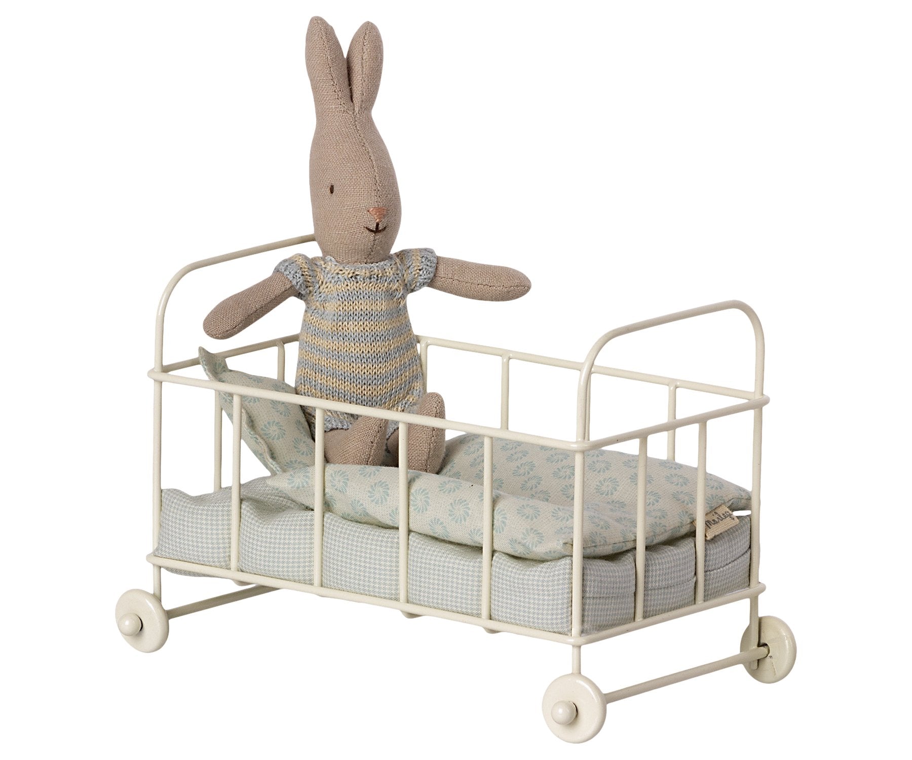 Maileg Cot Bed, Micro - Blue